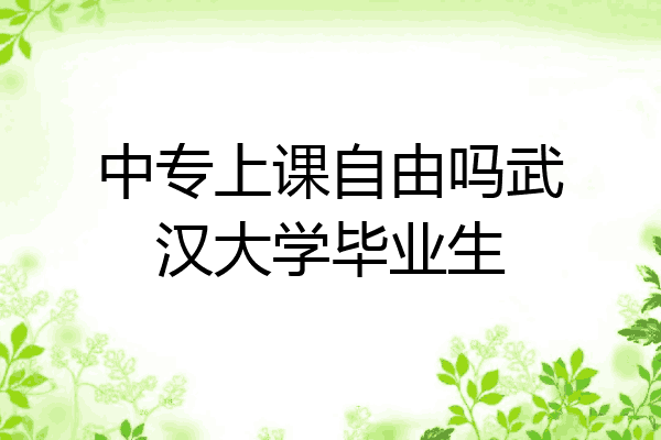 中专上课自由吗武汉大学毕业生