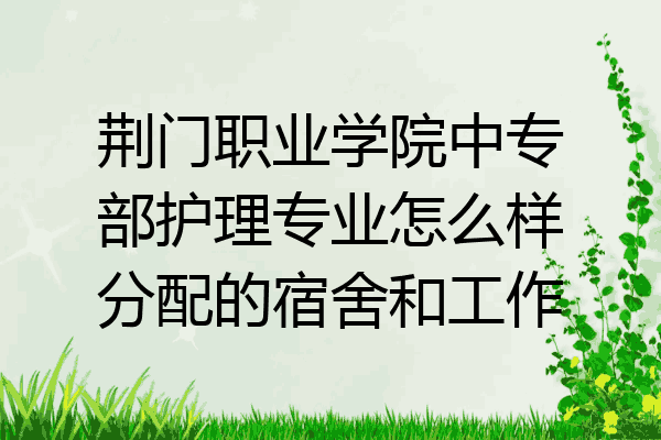 荆门职业学院中专部护理专业怎么样分配的宿舍和工作