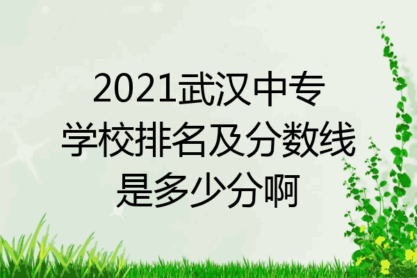 2021武汉中专学校排名及分数线是多少分啊