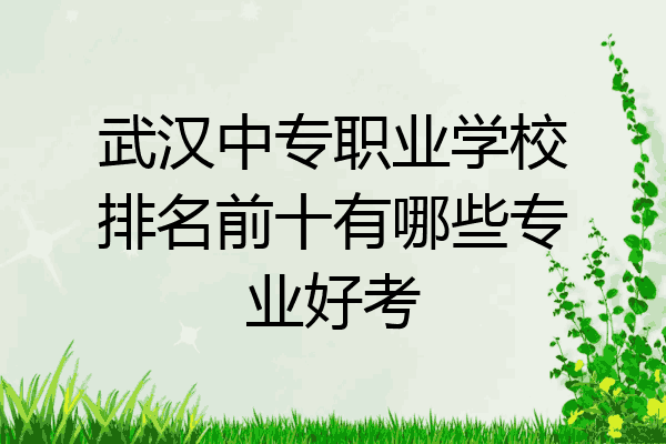武汉中专职业学校排名前十有哪些专业好考