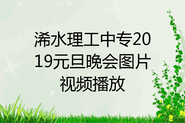 浠水理工中专2019元旦晚会图片视频播放
