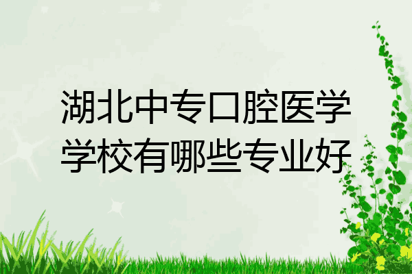 湖北中专口腔医学学校有哪些专业好