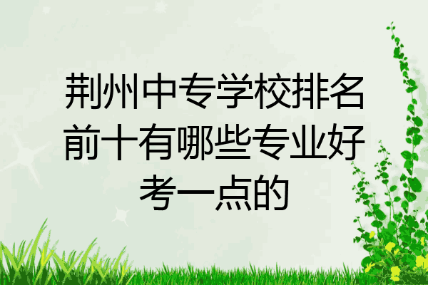 荆州中专学校排名前十有哪些专业好考一点的