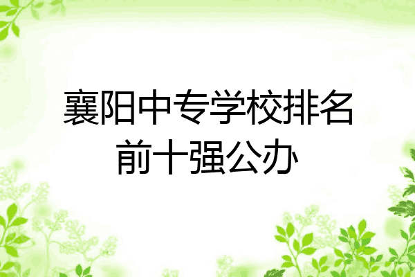 襄阳中专学校排名前十强公办