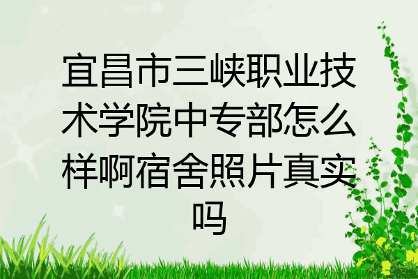 宜昌市三峡职业技术学院中专部怎么样啊宿舍照片真实吗