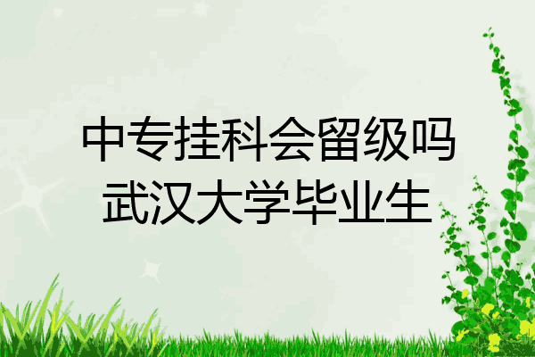 中专挂科会留级吗武汉大学毕业生