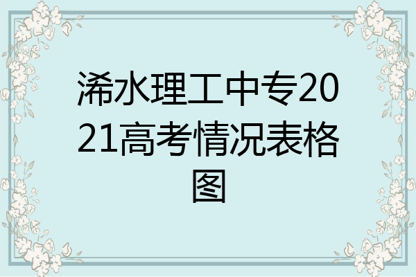 浠水理工中专2021高考情况表格图