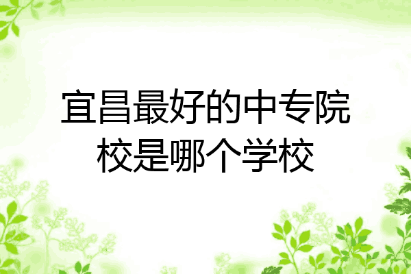宜昌最好的中专院校是哪个学校