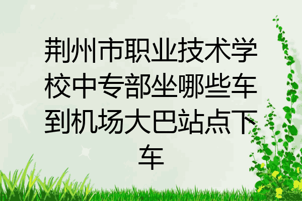 荆州市职业技术学校中专部坐哪些车到机场大巴站点下车