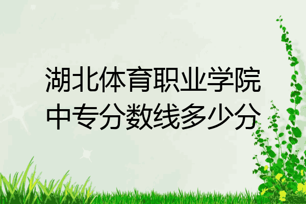 湖北体育职业学院中专分数线多少分