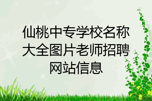 仙桃中专学校名称大全图片老师招聘网站信息