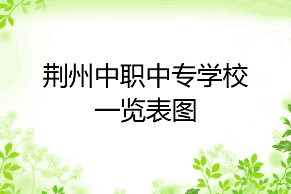 荆州中职中专学校一览表图