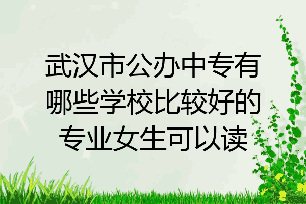 武汉市公办中专有哪些学校比较好的专业女生可以读
