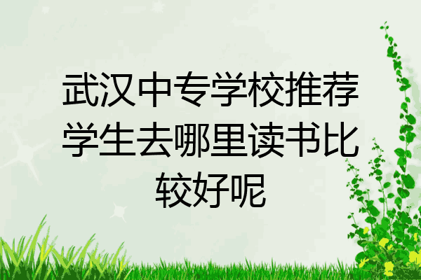 武汉中专学校推荐学生去哪里读书比较好呢