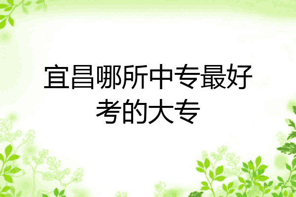 宜昌哪所中专最好考的大专