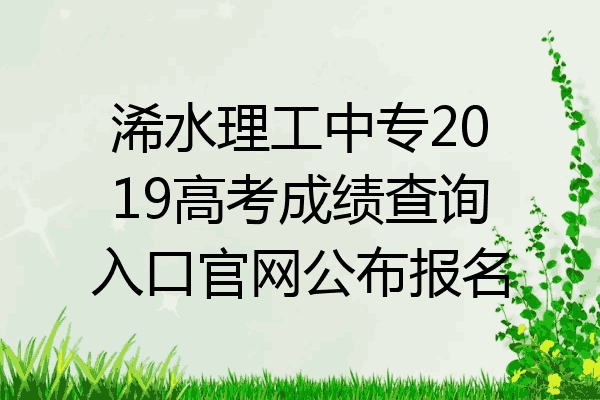 浠水理工中专2019高考成绩查询入口官网公布报名