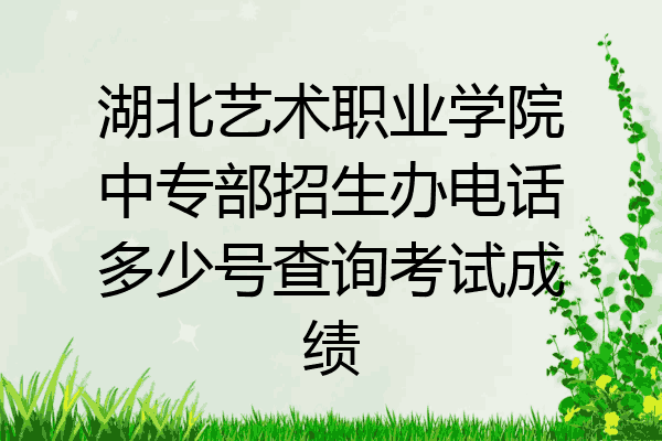 湖北艺术职业学院中专部招生办电话多少号查询考试成绩