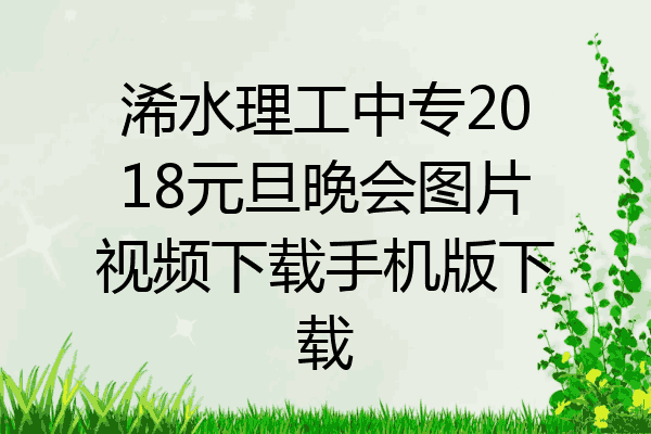 浠水理工中专2018元旦晚会图片视频下载手机版下载