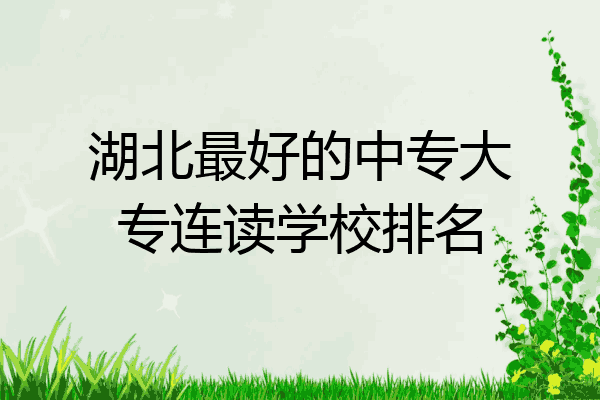 湖北最好的中专大专连读学校排名