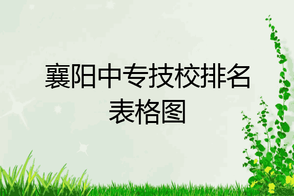 襄阳中专技校排名表格图
