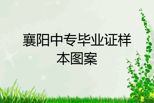 襄阳中专毕业证样本图案