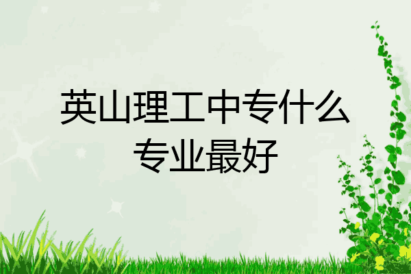英山理工中专什么专业最好