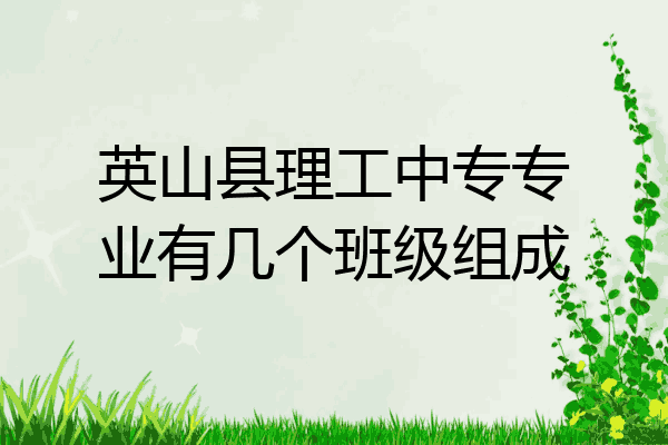 英山县理工中专专业有几个班级组成