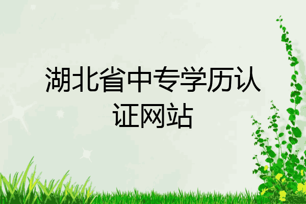 湖北省中专学历认证网站
