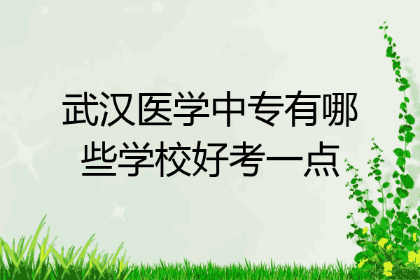 武汉医学中专有哪些学校好考一点