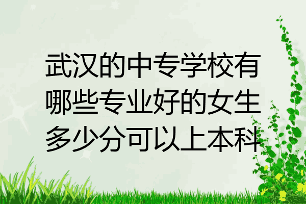 武汉的中专学校有哪些专业好的女生多少分可以上本科
