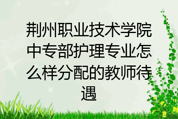 荆州职业技术学院中专部护理专业怎么样分配的教师待遇