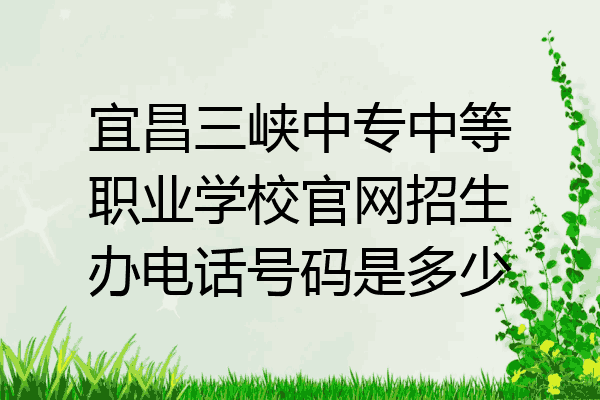 宜昌三峡中专中等职业学校官网招生办电话号码是多少