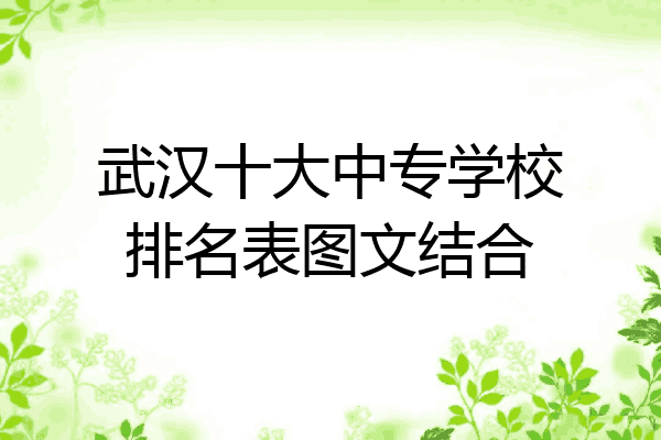 武汉十大中专学校排名表图文结合