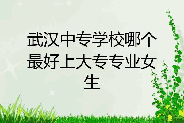 武汉中专学校哪个最好上大专专业女生