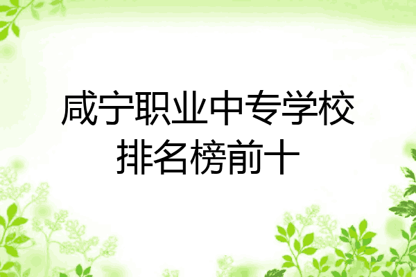 咸宁职业中专学校排名榜前十