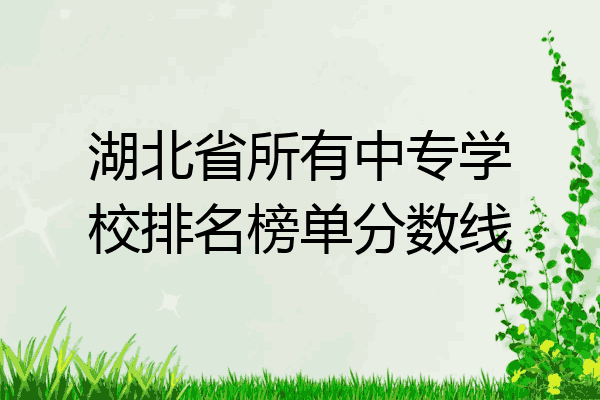 湖北省所有中专学校排名榜单分数线