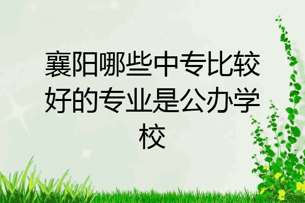 襄阳哪些中专比较好的专业是公办学校