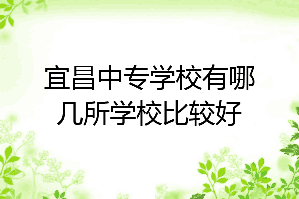 宜昌中专学校有哪几所学校比较好