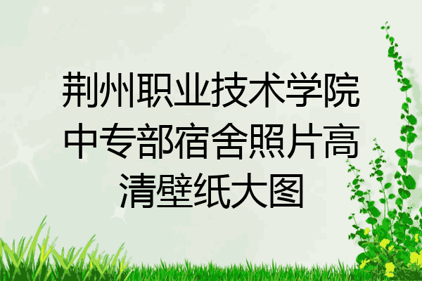 荆州职业技术学院中专部宿舍照片高清壁纸大图