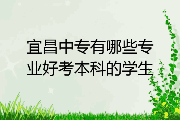 宜昌中专有哪些专业好考本科的学生