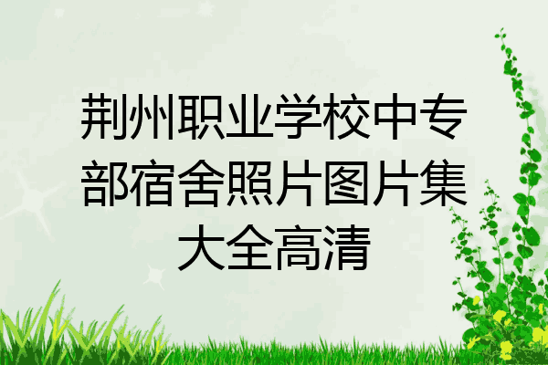 荆州职业学校中专部宿舍照片图片集大全高清
