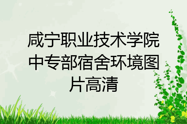 咸宁职业技术学院中专部宿舍环境图片高清