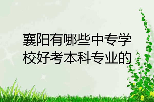 襄阳有哪些中专学校好考本科专业的