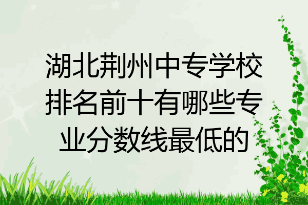 湖北荆州中专学校排名前十有哪些专业分数线最低的