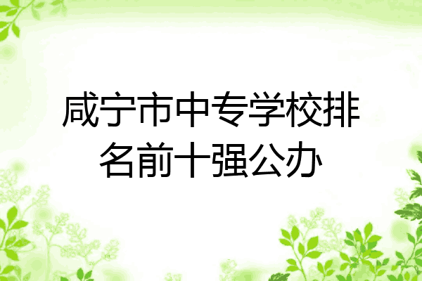 咸宁市中专学校排名前十强公办