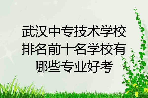 武汉中专技术学校排名前十名学校有哪些专业好考