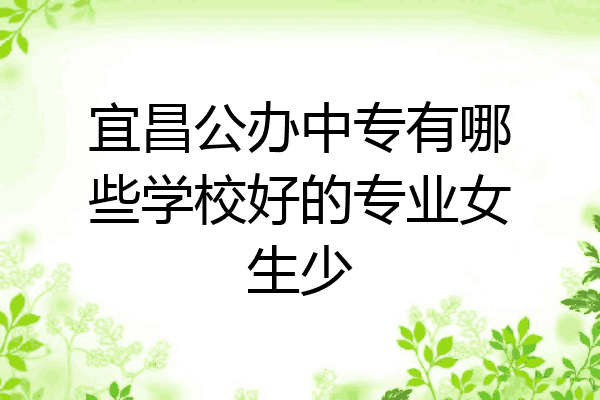 宜昌公办中专有哪些学校好的专业女生少