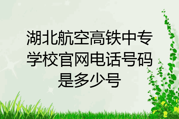 湖北航空高铁中专学校官网电话号码是多少号