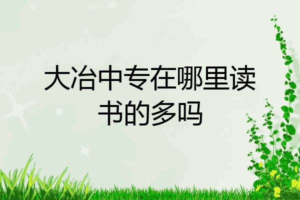 大冶中专在哪里读书的多吗
