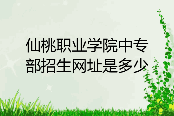 仙桃职业学院中专部招生网址是多少